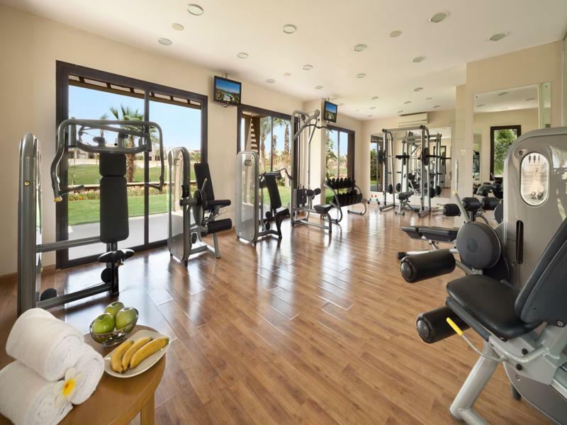 小威尼斯高尔夫杰斯酒店&度假村 艾因苏赫纳 外观 照片 The gym at the resort